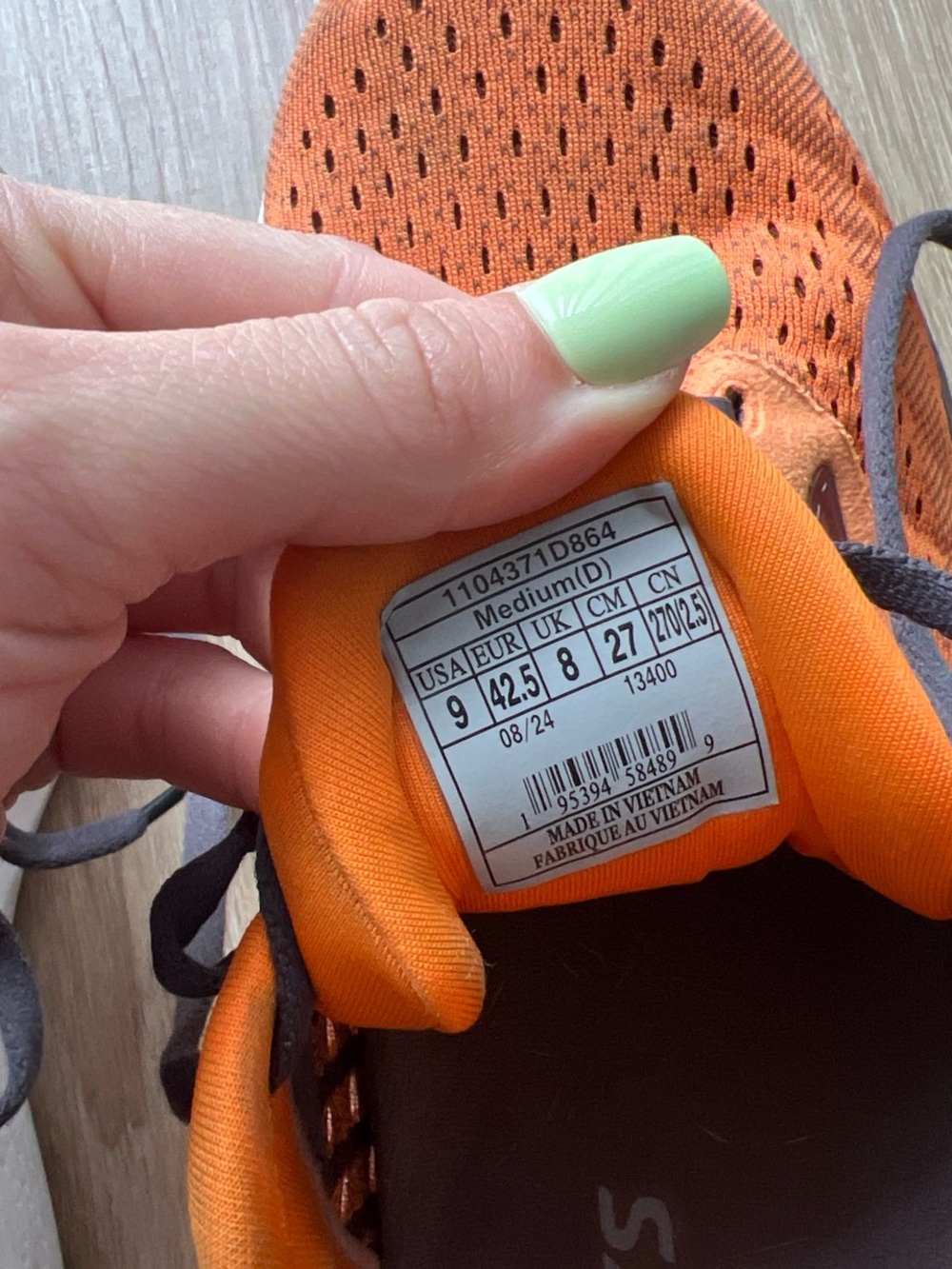 Brooks Adrenaline 24 Shoes Mens 9 M Running Sneakers Orange Black Athletic - Picture 6 of 7